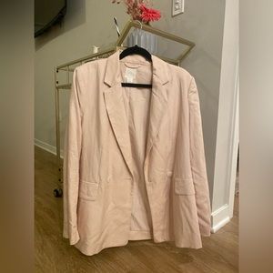 H&M light pink blazer